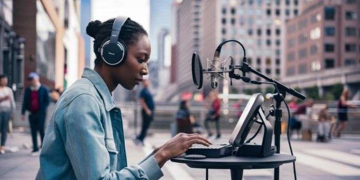 Noise-Canceling Headphones for Outdoor Recording