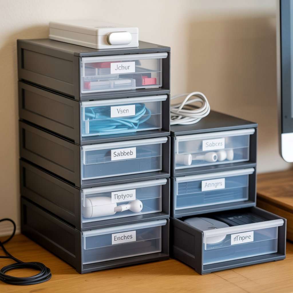 Hardware Storage Boxes with Drawers