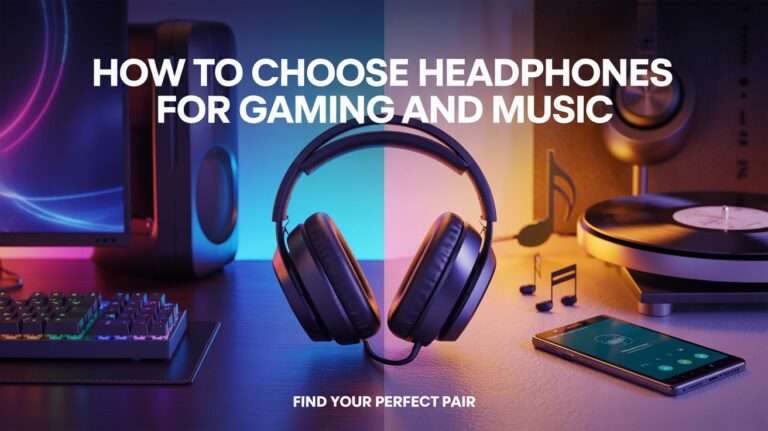 How To Choose Headphones For Gaming And Music Headphone Experts How To Choose Headphones For Gaming And Music 768x431 
