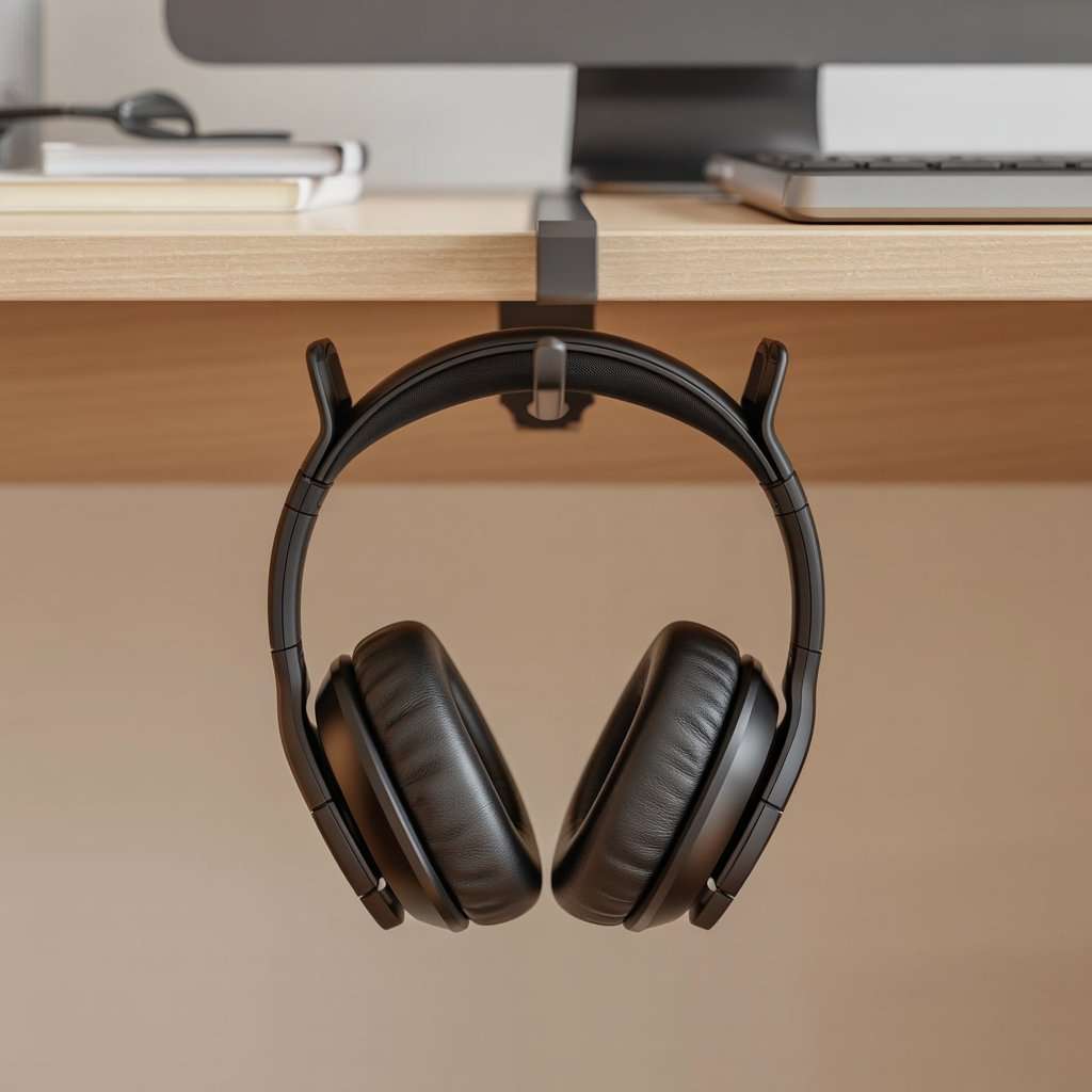 Under Desk Headphone Hanger