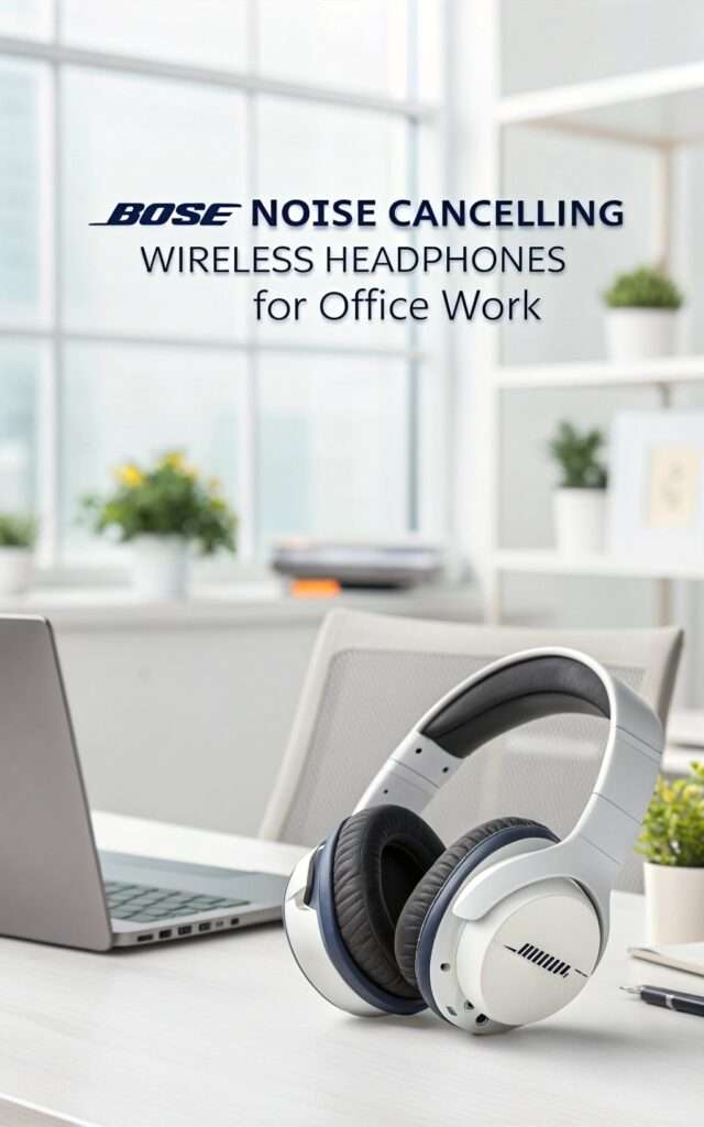 Bose Noise Cancelling Wireless Headphones for Office Work