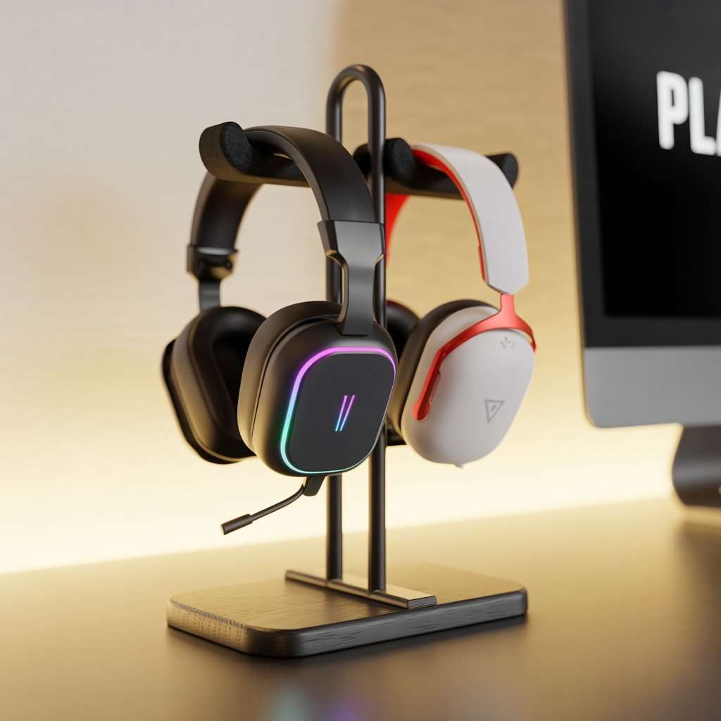 Dual Headphone Stand