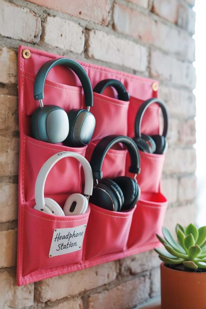 Hanging Ribbon or Fabric Organizer