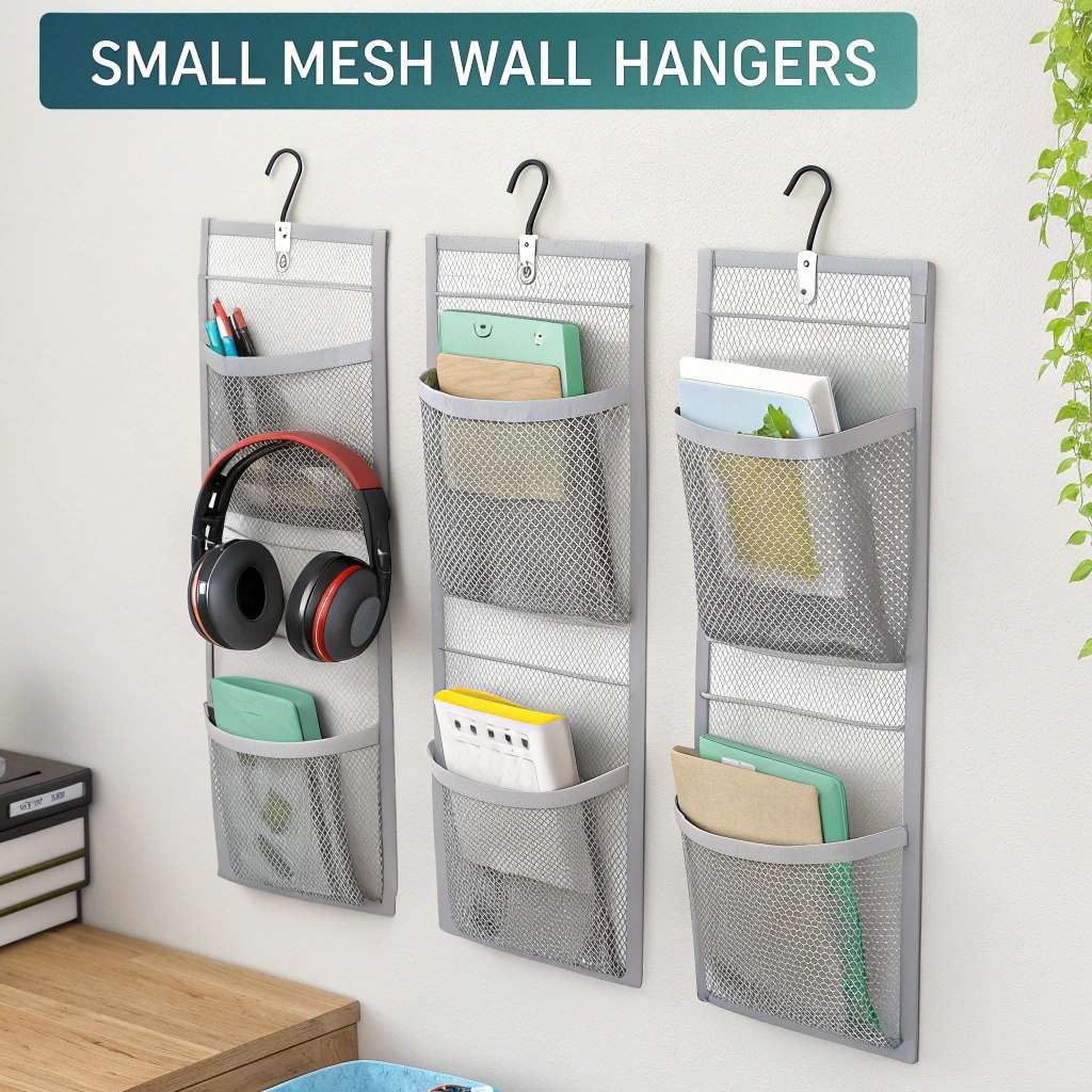 Multi Pocket Mesh or Fabric Wall Hangers