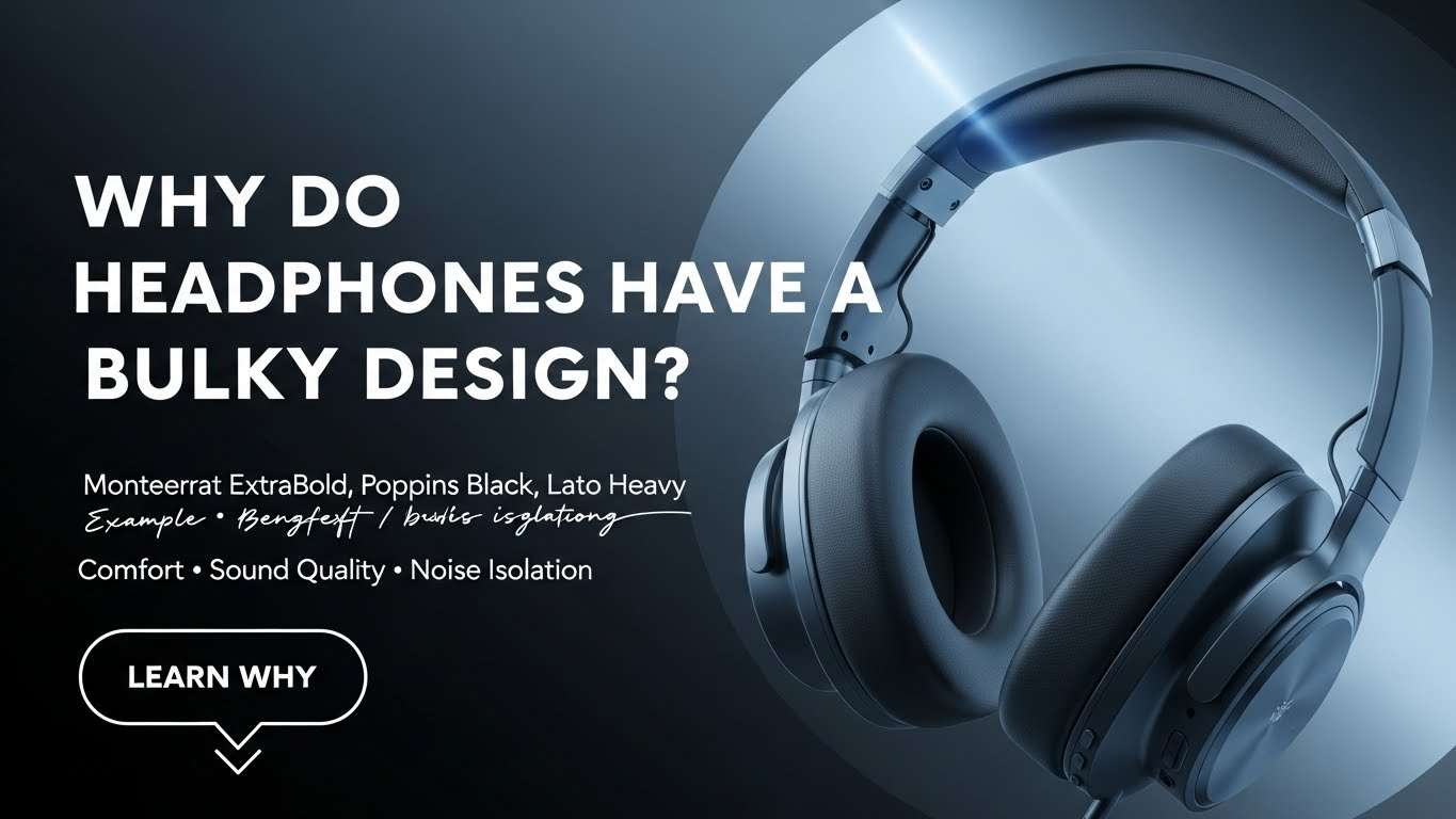 Why do Headphones Have a Bulky Design