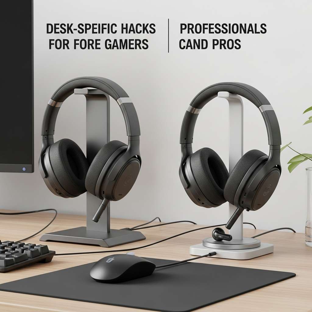 How to Hide Headphone Wires for a Clean Desk Setup 7 Desk Specific Hacks for Gamers and Pros