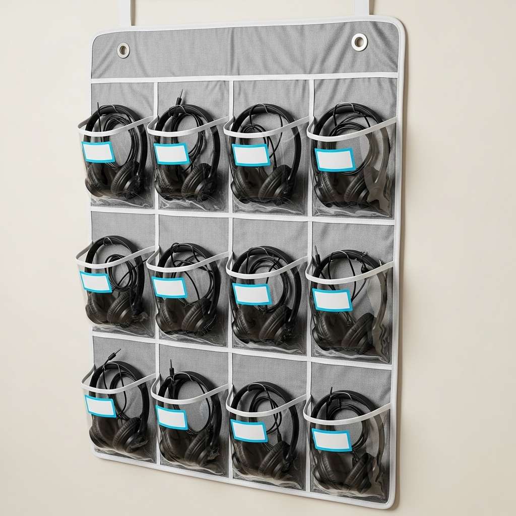 12 Classroom Headphone Storage Ideas for Small Spaces and Tight Corners 3 Hanging Shoe Organizers
