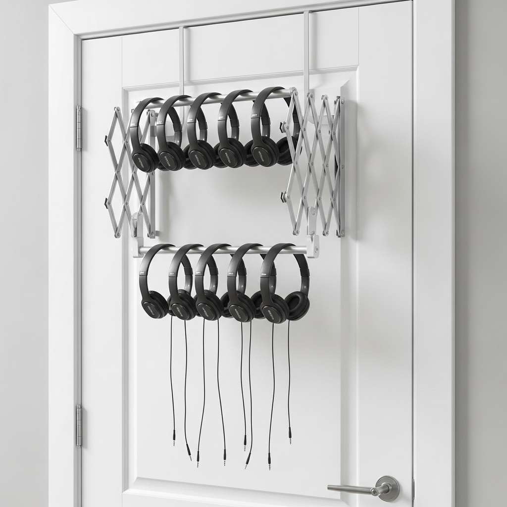 12 Classroom Headphone Storage Ideas for Small Spaces and Tight Corners 9 Over Door Drying Rack