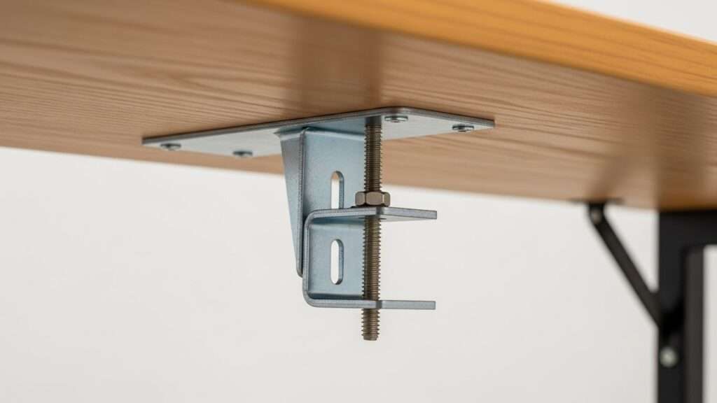 10 Under Desk Headphone Mounts for Student Computer Labs Ideas 5 Permanent Screw In Metal Mounts