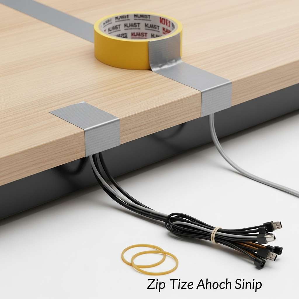 How to Hide Headphone Wires for a Clean Desk Setup 3 Tape and Zip Ties The Budget Champs