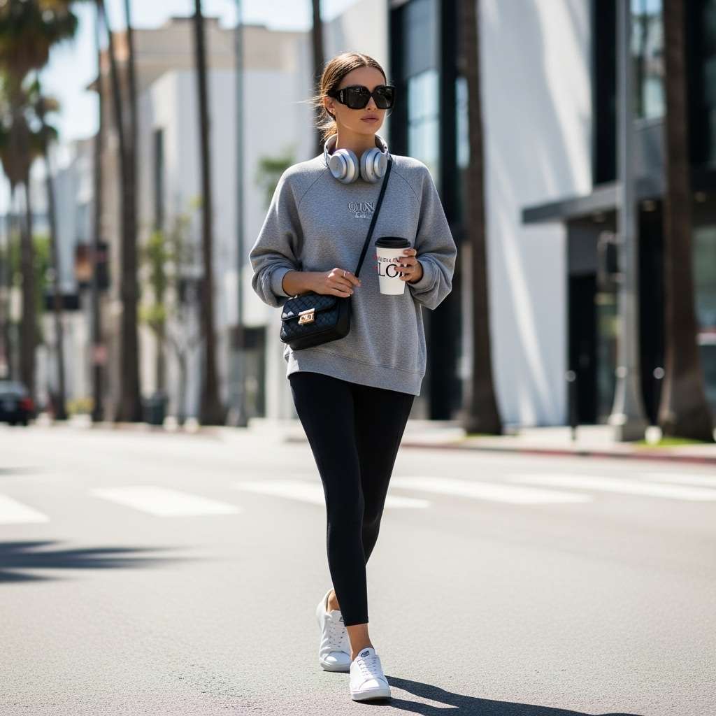 How to Style Over Ear Headphones with Outfits 1 The Model Off Duty Aesthetic Athleisure