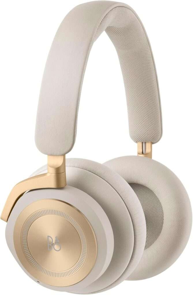 10 Best Minimalist White Noise-Cancelling Headphones 8 Bang Olufsen Beoplay HX Sand