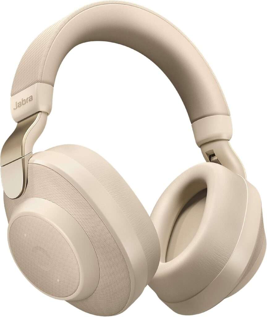 10 Best Minimalist White Noise-Cancelling Headphones 12 Jabra Elite 85h Gold Beige