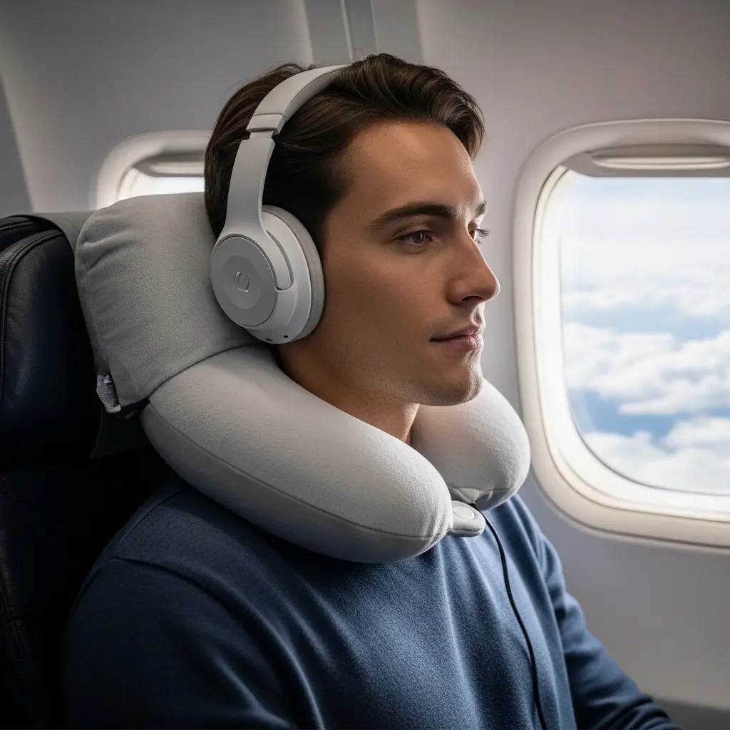 Can Headphones be Worn With a Neck Travel Pillow 3 The Science of In Flight Sleep Why You Need Both