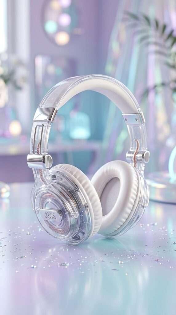 9 Clear Transparent Y2K Headphones 19 9 Clear Transparent Y2K Headphones 2