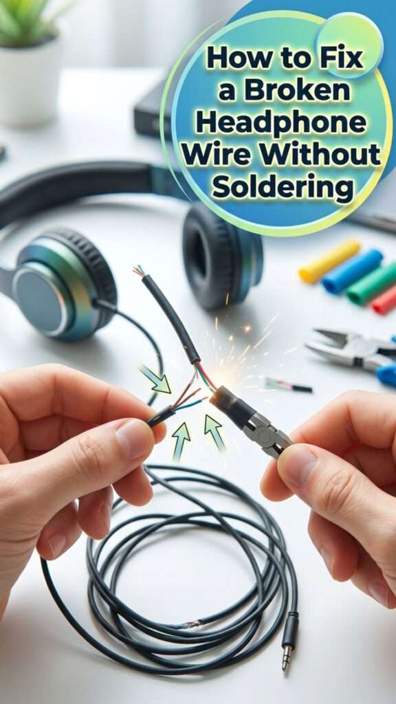 How to Fix a Broken Headphone Wire Without Soldering 8 How to Fix a Broken Headphone Wire Without Soldering