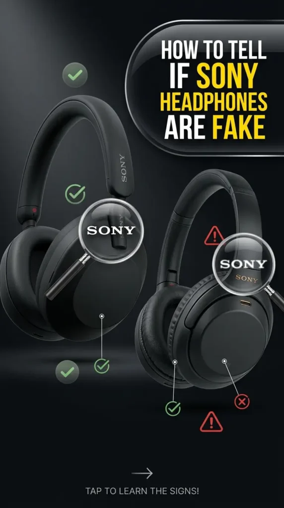 How to Tell if Sony Headphones are Fake 11 How to Tell if Sony Headphones are Fake 2
