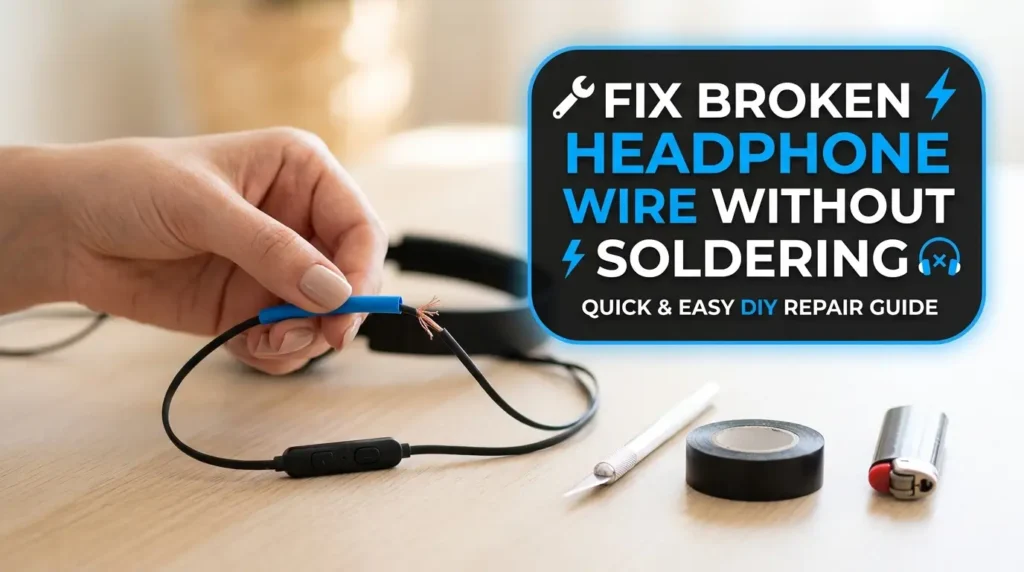 How to Fix a Broken Headphone Wire Without Soldering 5 Step by Step The Fix
