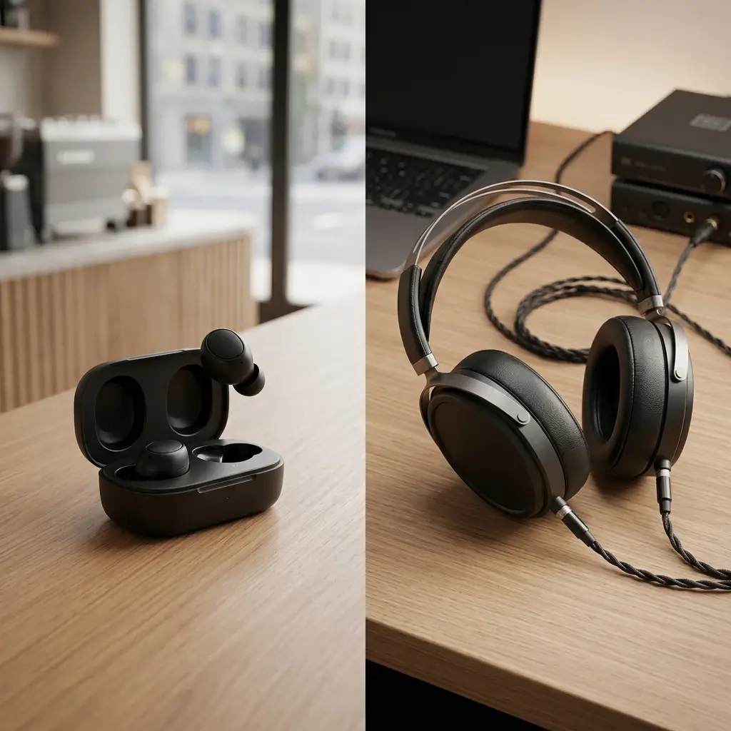 Headphones With Fast Charging 12 Earbuds vs. Over Ear Cans