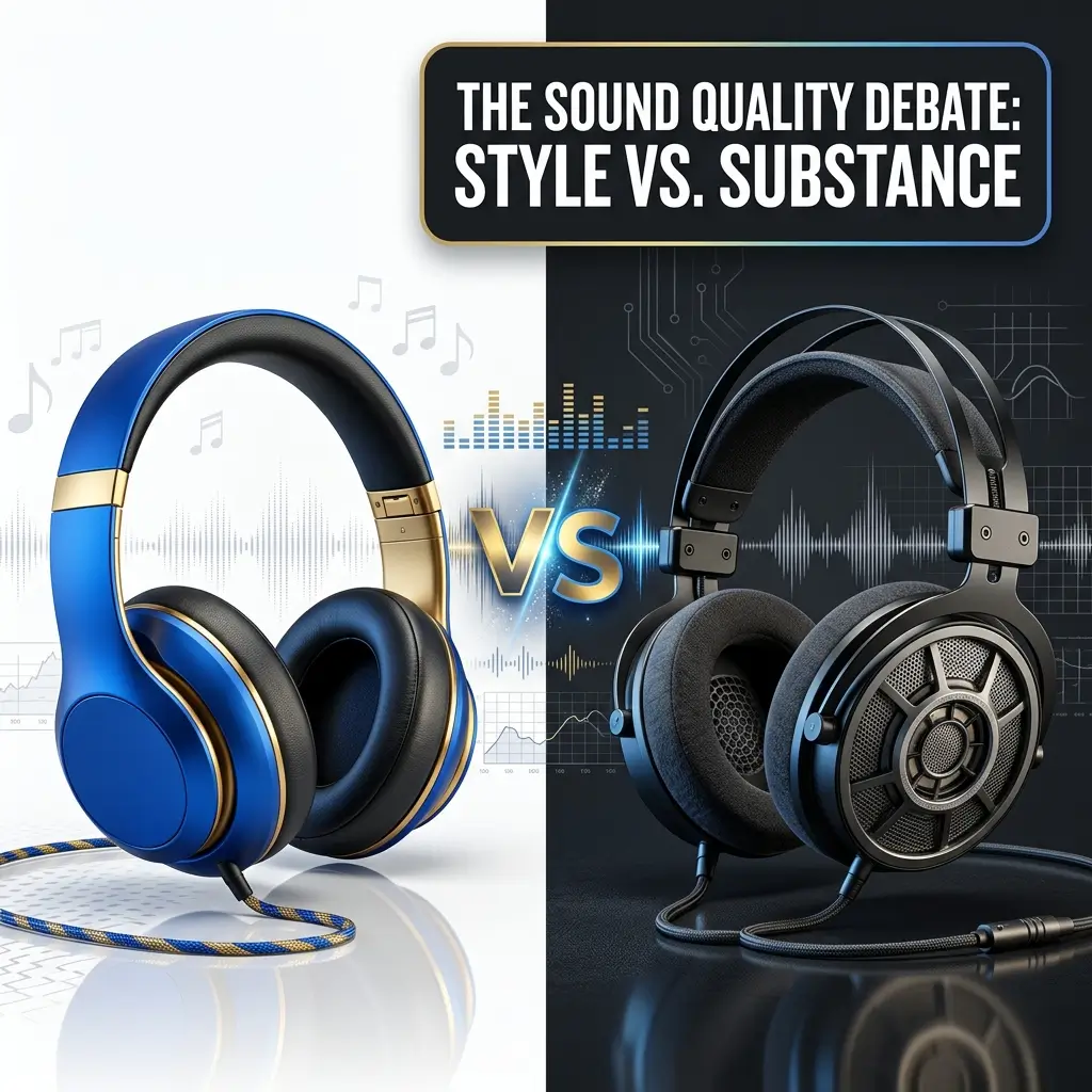 Brown Leather Aesthetic Headphones 14 The Sound Quality Debate Style vs. Substance