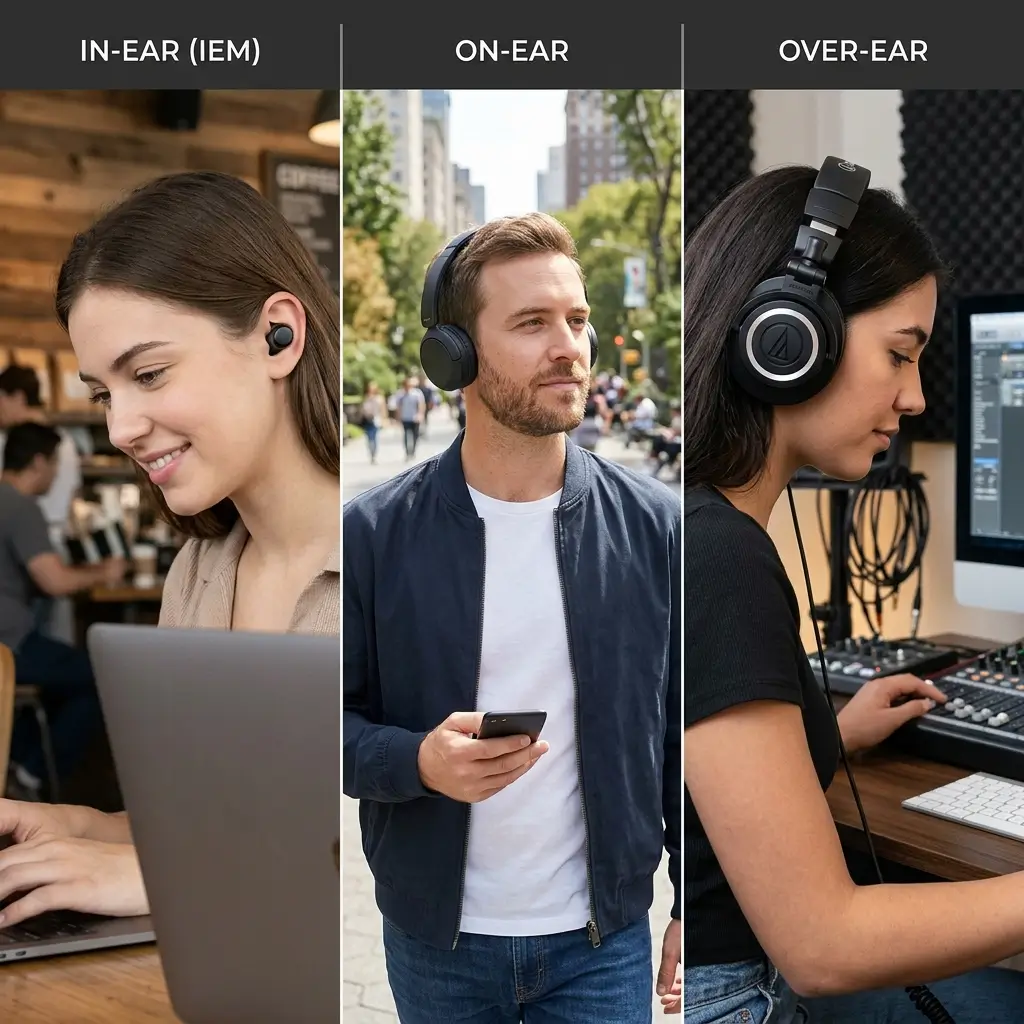Best Headphones for Back to School Under $100 12 Form Factor Over Ear vs. On Ear vs. In Ear