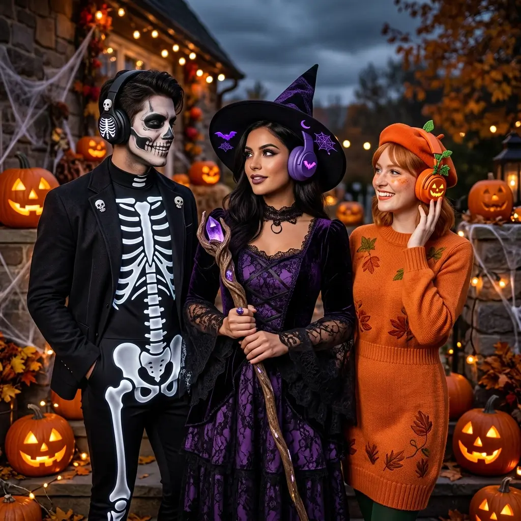 Halloween Headphones for Kids 6 Headphones With Popular Halloween Costumes