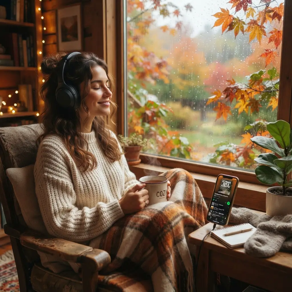 Black Headphones Fall Aesthetic 13 Ultimate Autumn Playlist