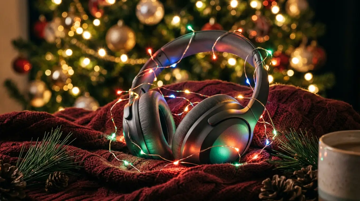 10 Headphones with Christmas Lights Aesthetic to Brighten Your Festive Setup 1 Headphones with Christmas Lights