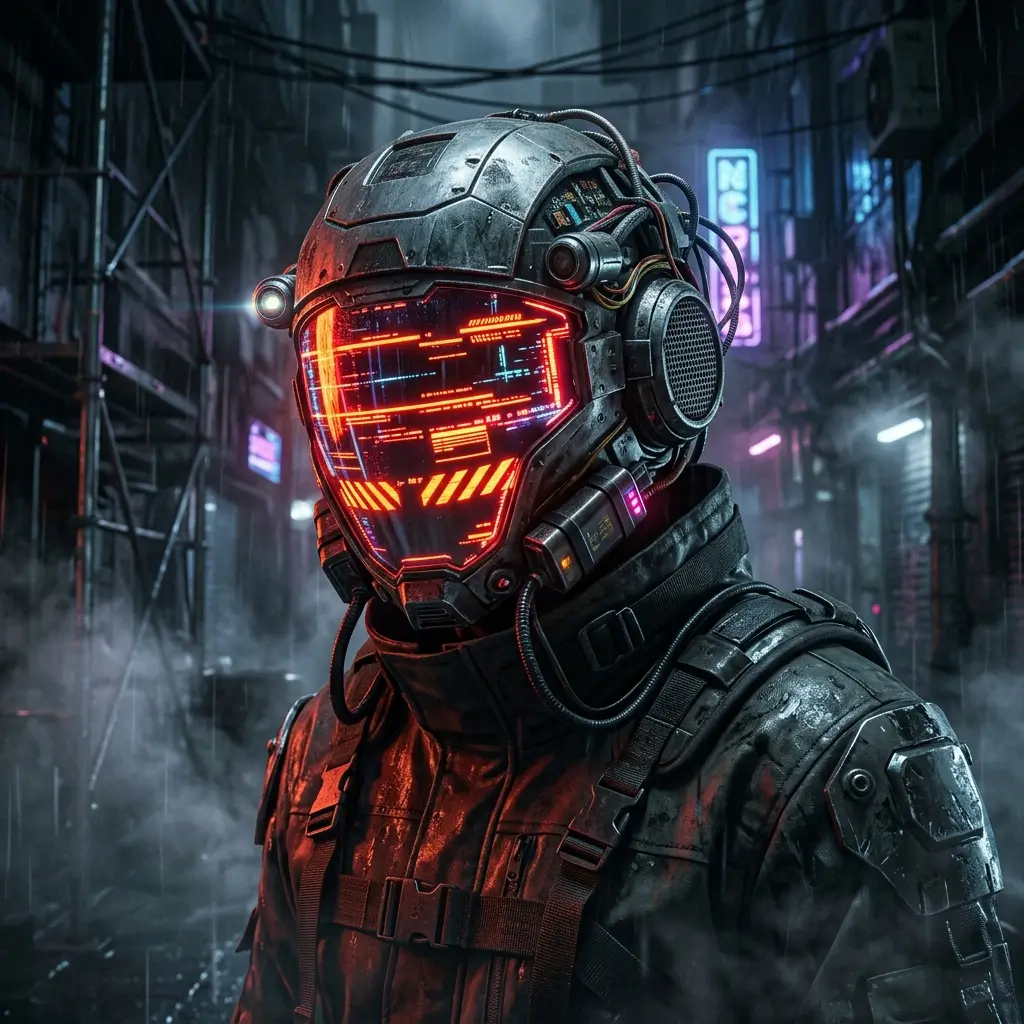 12 Best Spooky Headphones for Halloween Parties 17 Cyberpunk Neon Visor Headset