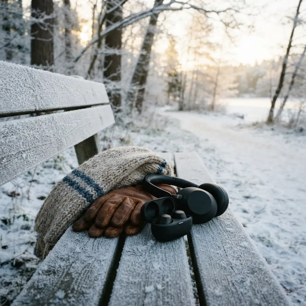Frosty Outdoor Bench