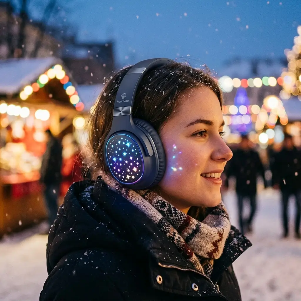 10 Headphones with Christmas Lights Aesthetic to Brighten Your Festive Setup 6 Mindkoo Wireless Light 1