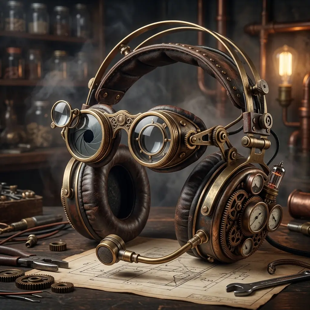 12 Best Spooky Headphones for Halloween Parties 11 Steampunk Gears and Goggles Headset
