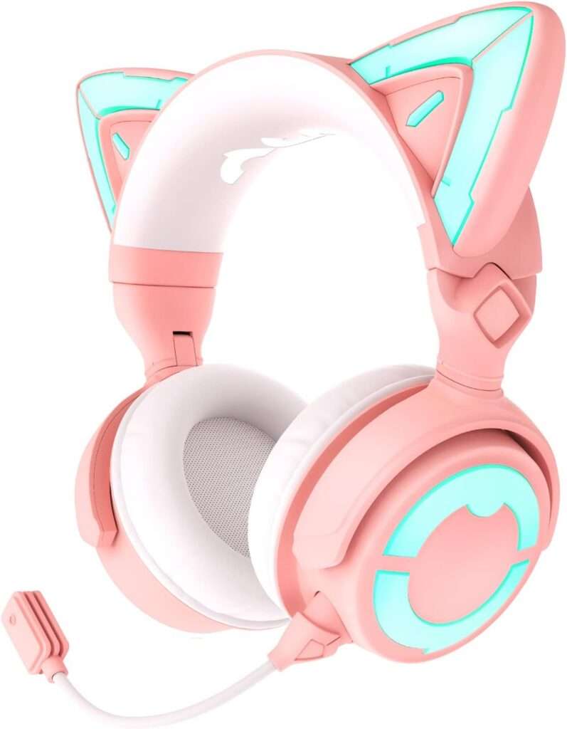 Halloween Cat Ear Headphones 7 YOWU RGB Cat Ear Headphone 4